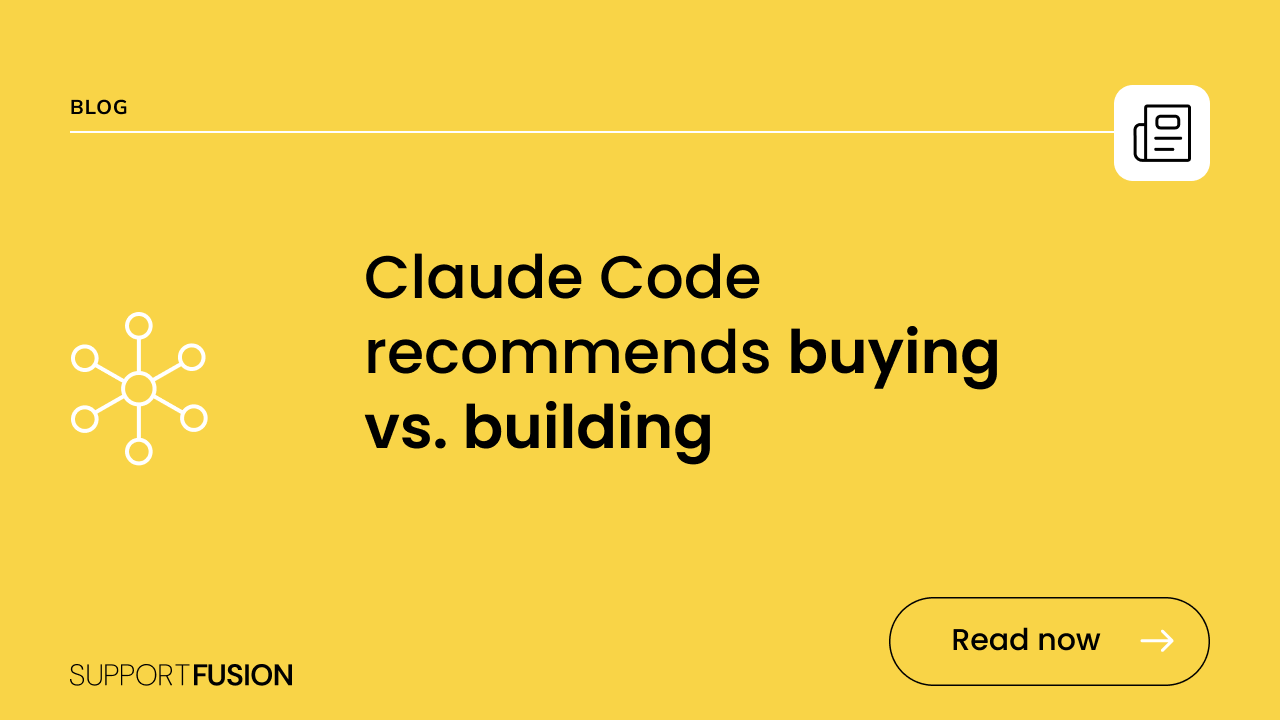 Claude recommends buying vs. building